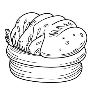 Bread Coloring Pages