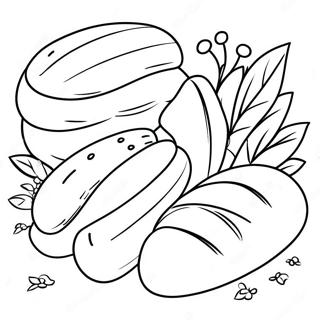 Bread Coloring Pages