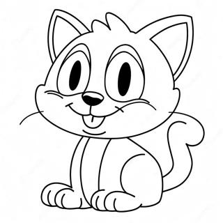 Felix The Cat With A Big Smile Coloring Page 35513-28570