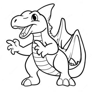 Garchomp In Action Coloring Page 35523-28573