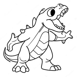 Garchomp In Action Coloring Page 35523-28574