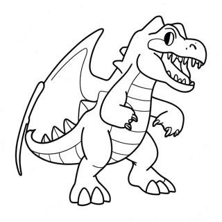 Garchomp In Action Coloring Page 35523-28576