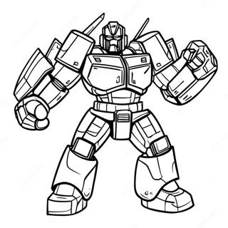 Ironhide In Battle Pose Coloring Page 35533-28585