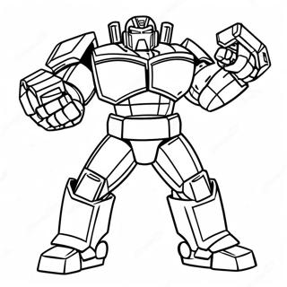 Ironhide In Battle Pose Coloring Page 35533-28587