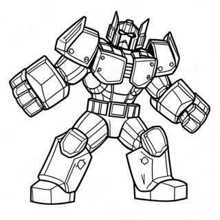 Ironhide In Battle Pose Coloring Page 35533-28588