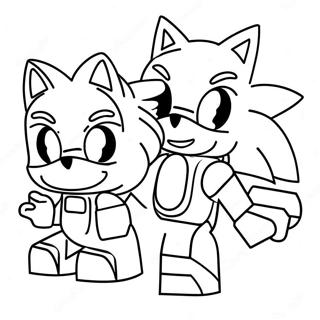 Lego Sonic Coloring Page 35552-28595