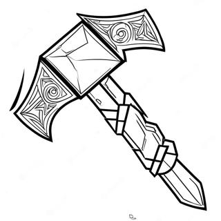 Diamond Minecraft Pickaxe Coloring Page 35573-28620