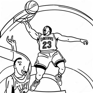 Anthony Davis Dunking Coloring Page 35583-28621