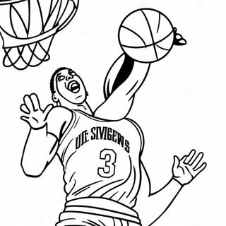 Anthony Davis Dunking Coloring Page 35583-28623