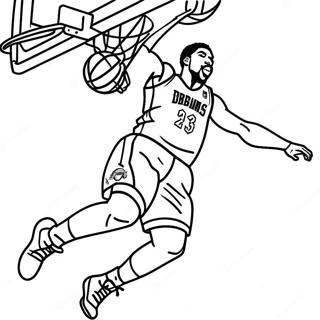 Anthony Davis Dunking Coloring Page 35583-28624