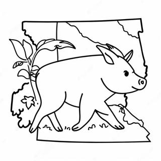 Arkansas State Outline Coloring Page 35592-28626