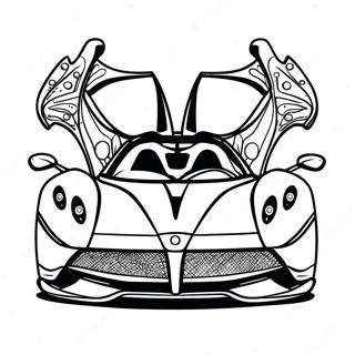 Pagani Huayra In Motion Coloring Page 35613-28645