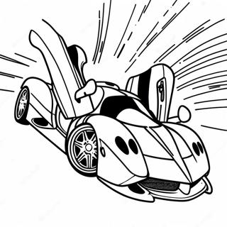 Pagani Huayra In Motion Coloring Page 35613-28646