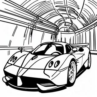 Pagani Huayra In Motion Coloring Page 35613-28647