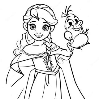 Frozen Disney Princess Coloring Page 3561-2946