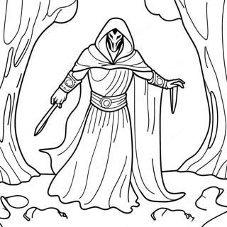 Wraith In Mysterious Shadows Coloring Page 35643-28668