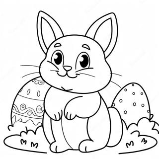 Easter Cat Coloring Page 35652-28671