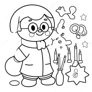 Science Christmas Coloring Page 35662-28693