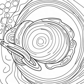 Colorful Jupiter With Rings Coloring Page 35673-28692