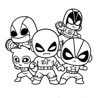 Chibi Marvel Coloring Pages