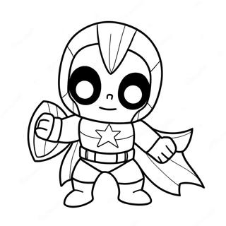 Chibi Marvel Superheroes Coloring Page 35682-28699