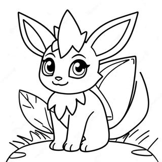 Leafeon Coloring Page 35692-28707