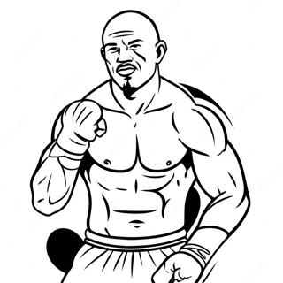 Ufc Fighter In Action Coloring Page 35703-28718