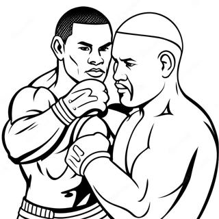 Ufc Fighter In Action Coloring Page 35703-28719