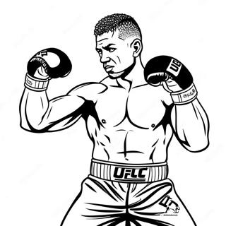 Ufc Fighter In Action Coloring Page 35703-28720