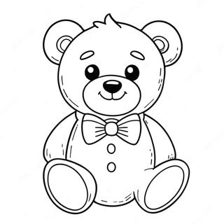 Cute Teddy Bear With Heart Coloring Pages