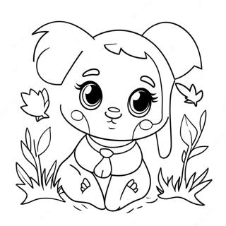 Cute Ragatha With Friends Coloring Page 35743-28751