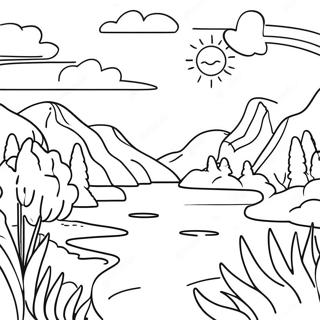 Calming Nature Scenes Coloring Page 35753-28757