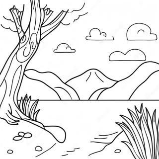 Calming Nature Scenes Coloring Page 35753-28758