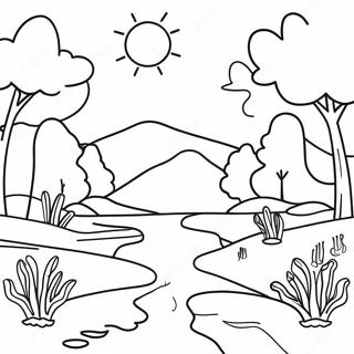 Calming Nature Scenes Coloring Page 35753-28759