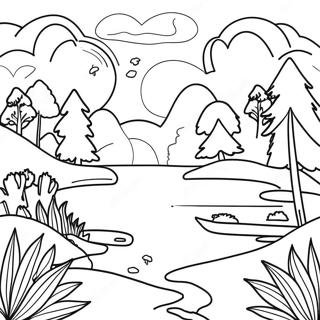 Calming Nature Scenes Coloring Page 35753-28760