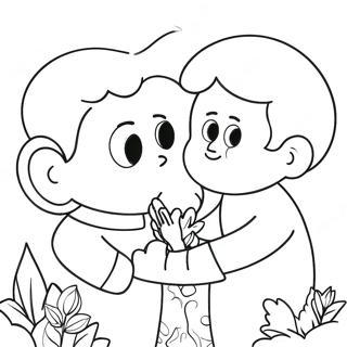 Heartwarming God Is Love Coloring Page 35763-28767