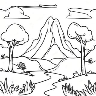 Fantasy Landscape Midjourney Coloring Page 35793-28789