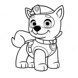 Paw Patrol Valentine Coloring Page 35802-28796