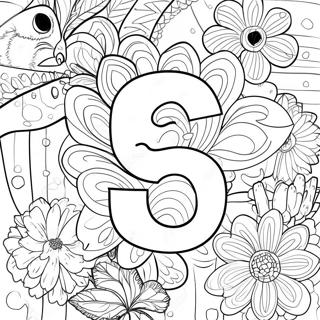 Number 5 Coloring Page 35812-28803