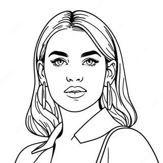 Dua Lipa Coloring Pages