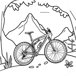 Mountain Bike Adventure Coloring Page 3582-2958