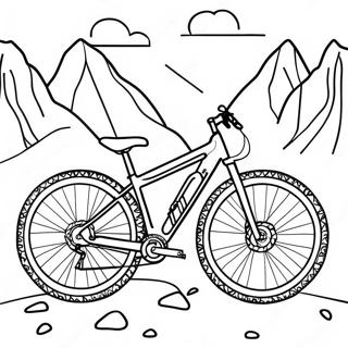 Mountain Bike Adventure Coloring Page 3582-2959