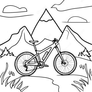 Mountain Bike Adventure Coloring Page 3582-2960