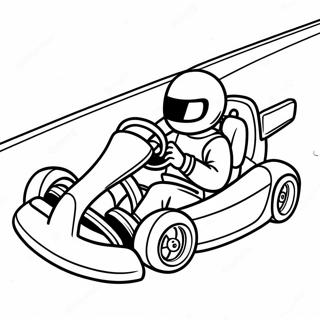 Go Kart Racing On A Track Coloring Page 35882-28858