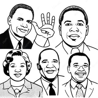 Inspiring Civil Rights Leaders Coloring Page 35893-28865