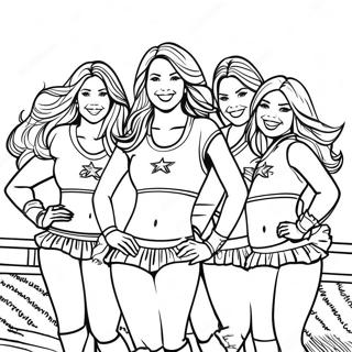 Dallas Cowboys Cheerleaders Coloring Page 35902-28871