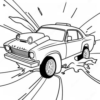 Exciting Car Crash Coloring Page 35933-28904