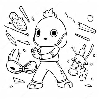 Kiff Characters In Action Coloring Page 35983-28953