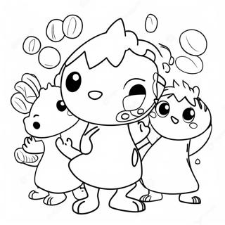 Kiff Characters In Action Coloring Page 35983-28955