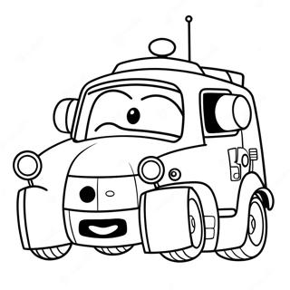 Robocar Poli Coloring Pages